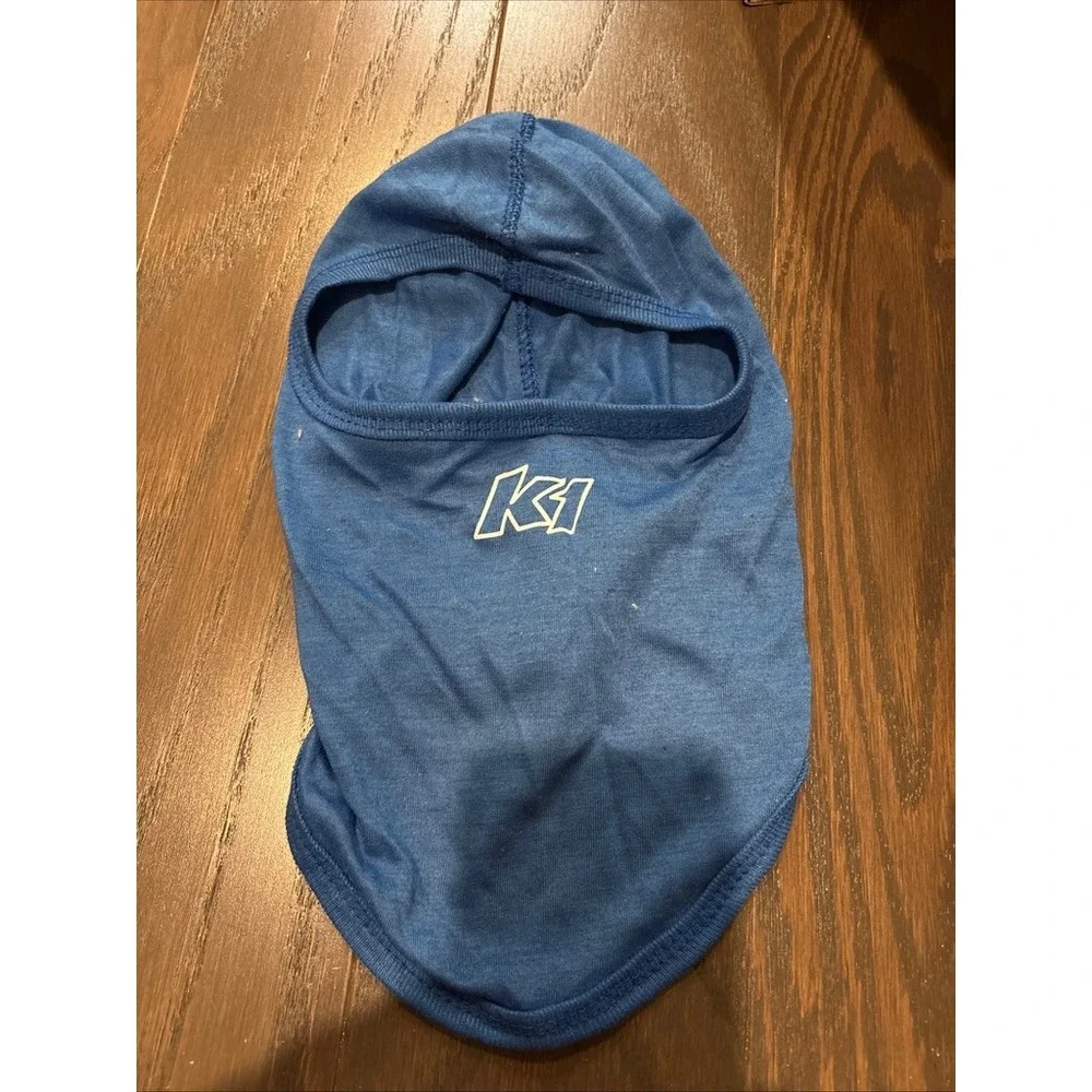 K1 Race Gear Balaclava Head Sock Set Blue and Red Racing Helmet Liners 2 Pack